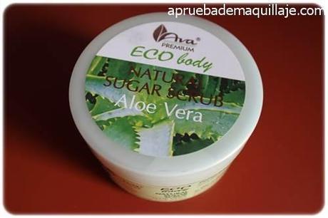 Colaboración con Laboratorios Vesna Bote del exfoliante orgánico corporal con Aloe Vera de Laboratorios Vesna