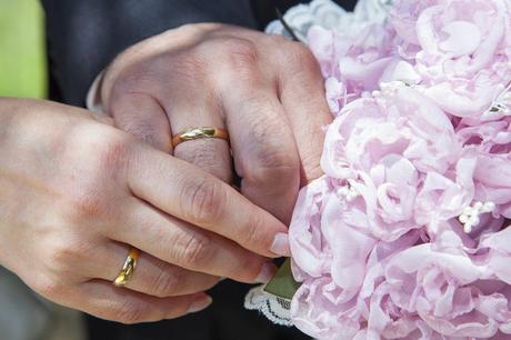 Ramo de novia de tela confeccionado por Blanca Blanco