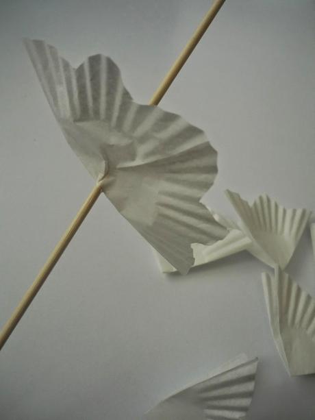 Flores con molde de magdalena