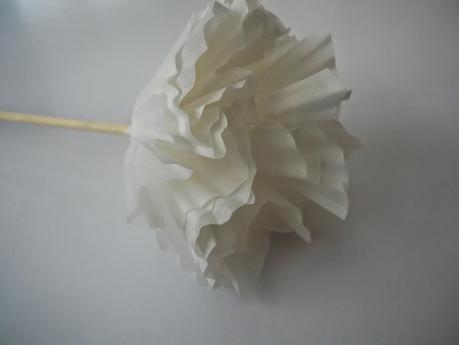 Flores con molde de magdalena