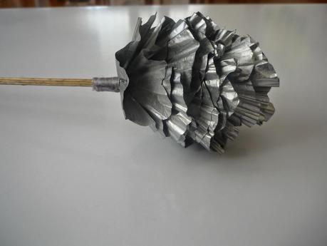 Flores con molde de magdalena