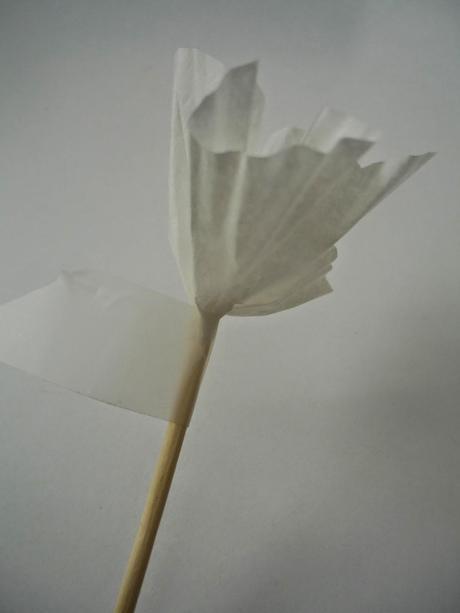 Flores con molde de magdalena