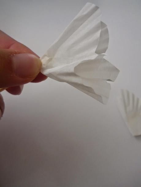 Flores con molde de magdalena