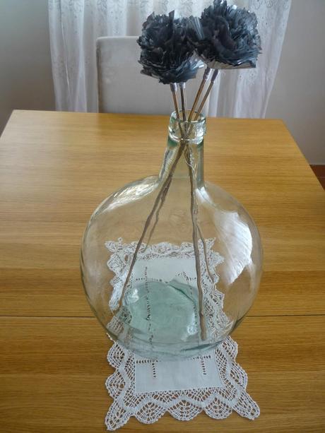 Flores con molde de magdalena