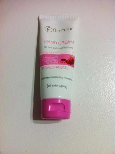 Hand cream Pomegranate de Flormar/ crema de manos de granada de Flormar