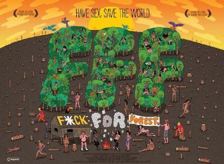 FFF. Porno en los bosques para salvar la naturaleza y las selvas.