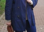 estilo: Trench azul marino