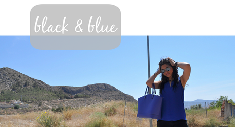 look: black & blue