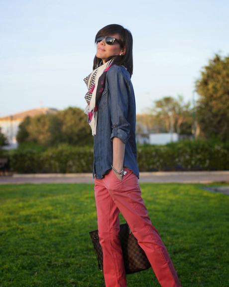 Denim + Coral