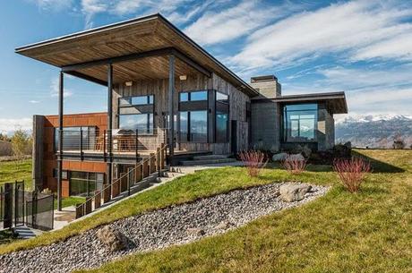 Casa Moderna y Rustica en Wyoming