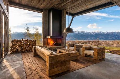 Casa Moderna y Rustica en Wyoming