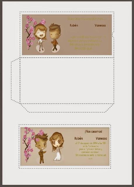 Invitación de boda: Vanessa y Rubén