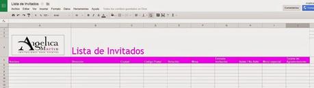 Métodos para organizar la lista de los invitados