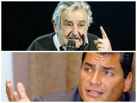 Mujica y correa critican régimen de Maduro