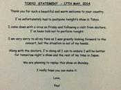 there tour: show tokyo mayo (reprogramación):