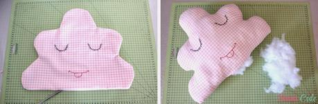 DIY Cojín con forma de nube