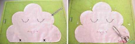 DIY Cojín con forma de nube