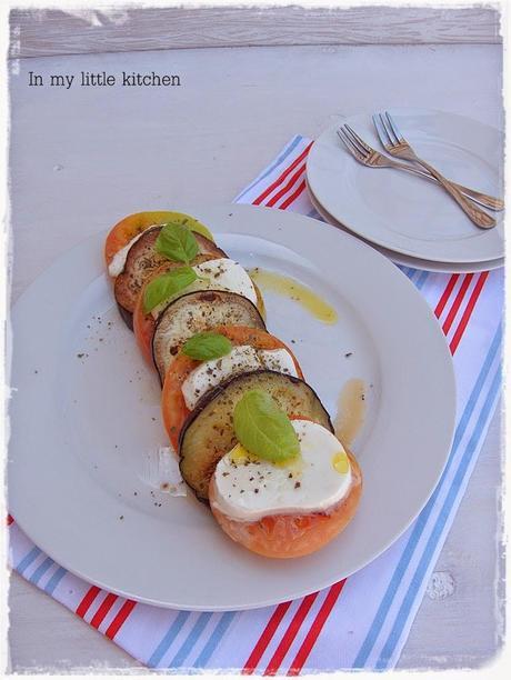 Ensalada de tomate y berenjena