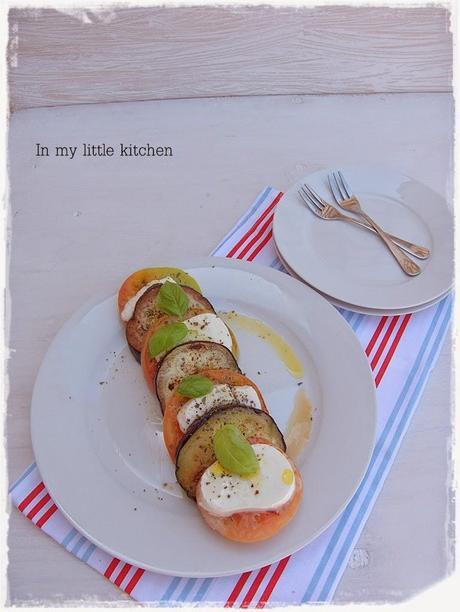 Ensalada de tomate y berenjena
