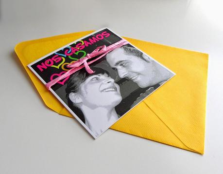 Invitaciones de boda llenas de color. Cristina y Jesús