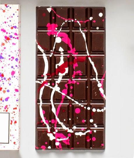 Tabletas de chocolate que se transforman en obras de arte de Pollock