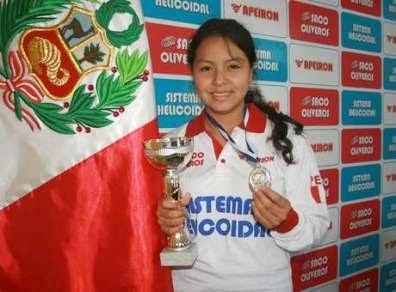 Peruana de 13 años campeona del Sudamericano Sub 20