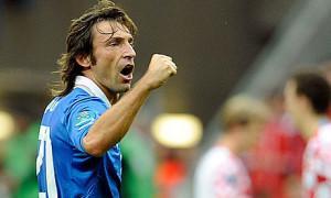 Andrea Pirlo of Italy celebrates