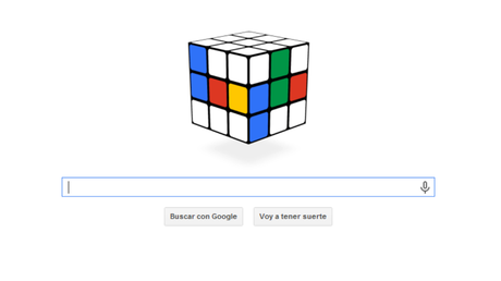 Doodle por el 40 aniversario del cubo de Rubik
