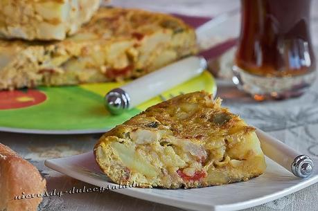 TORTILLA DE PATATA  EN MICROONDAS