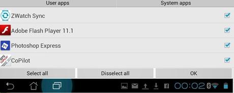 User notification dialog