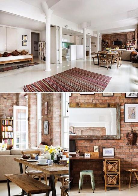 Un piso diáfano cálido y acogedor