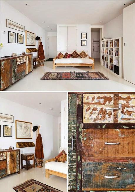 Un piso diáfano cálido y acogedor