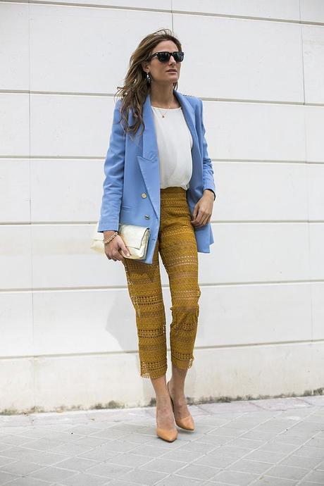 lapavana, oversized blazer, zara red trousers, mustard, lacambra clutch , aristocrazy, anton heunis, 4 contra 1, satya jewelry, cristina blanco, lapavana brand, guiadeestilo, guia de estilo blog, spanish fashion blogs, looks bautizos, invitadas con estilo, 