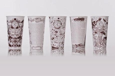 Chipotle publica pedacitos de historias ilustradas en sus envases