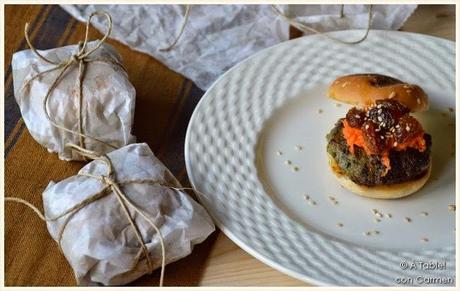 Mini Hamburguesas de Espinacas y Ternera con Pasas