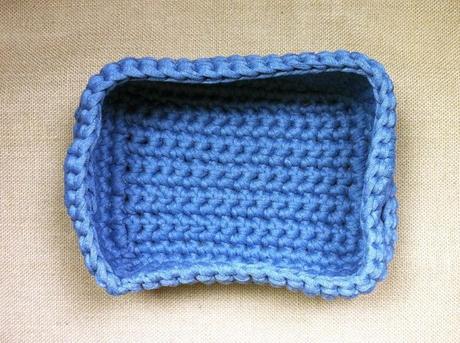Tutorial cómo tejer cesto cuadrado de trapillo a ganchillo crochet XL