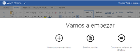 Entrar en Outlook y crear un documento Word