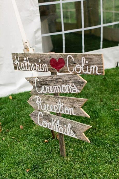 Señaliza los rincones de tu boda