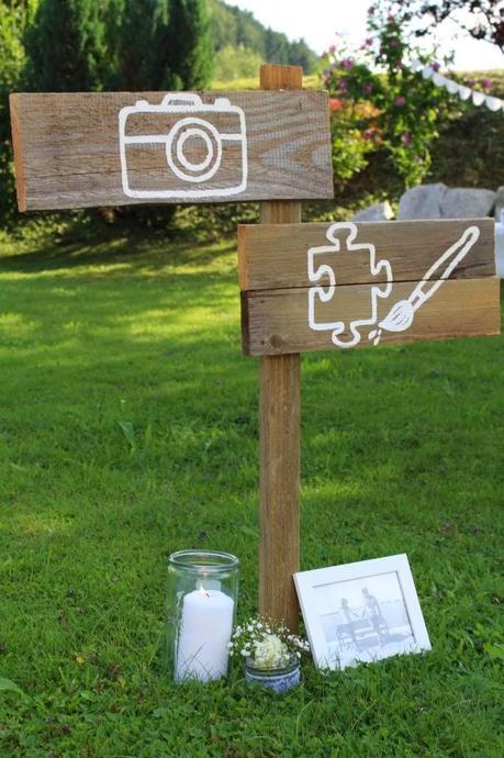 Señaliza los rincones de tu boda