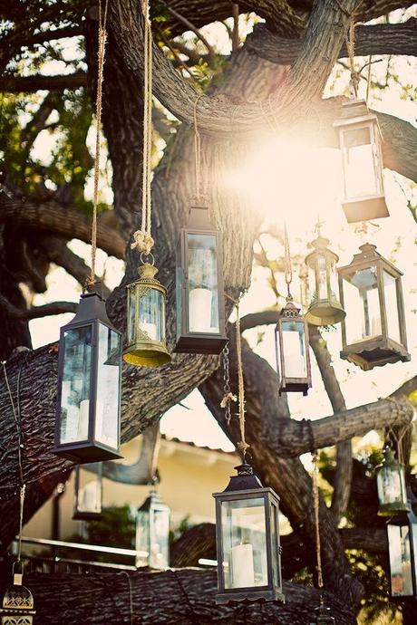 Decoración colgante en tu boda