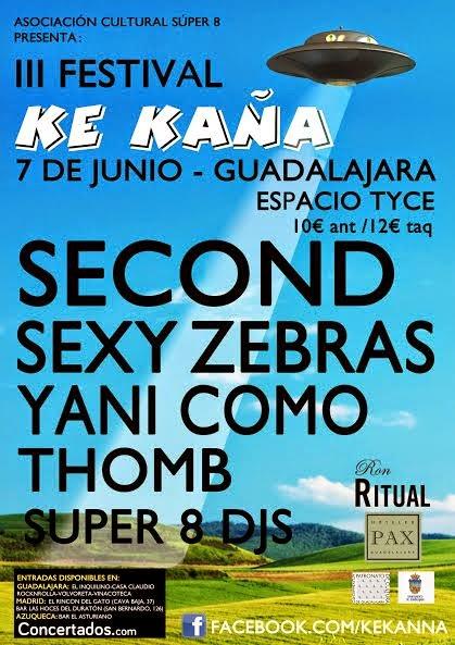 Ke Kaña Festival 2014: Second, Sexy Zebras, Yani Como....