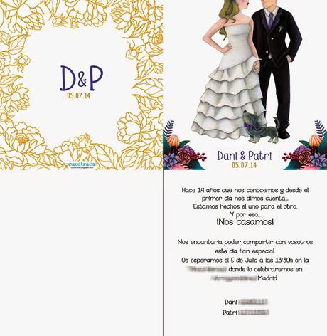 Invitación de boda DANI & PATRI