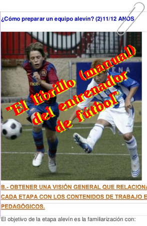 Manual (librillo) del entrenador del fútbol