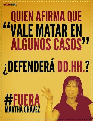 El mundo al revés: los Derechos Humanos en las manos de Martha Chávez