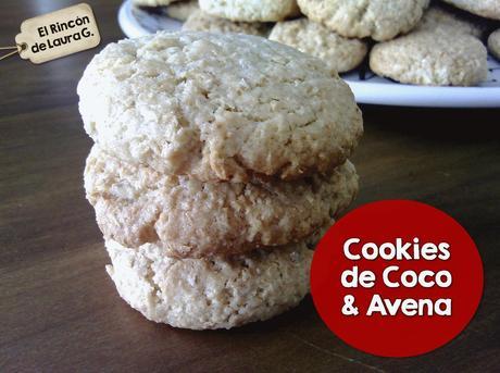 Cookies de Coco & Avena • Galletas de Coco y Avena