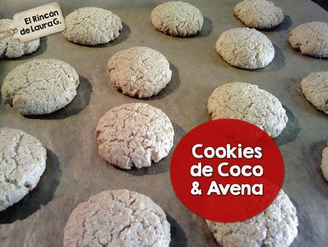 Cookies de Coco & Avena • Galletas de Coco y Avena
