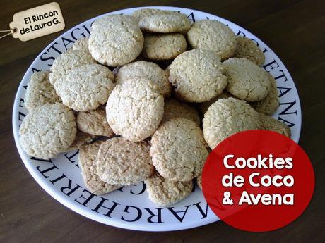 Cookies de Coco & Avena • Galletas de Coco y Avena