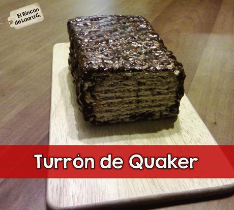 Turrón de Quaker; Turrón de avena; Postre de galletas crackers con chocolate y avena. Nugatón. Torta de Criollitas.
