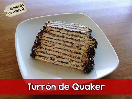 Turrón de Quaker; Turrón de avena; Postre de galletas crackers con chocolate y avena. Nugatón. Torta de Criollitas.