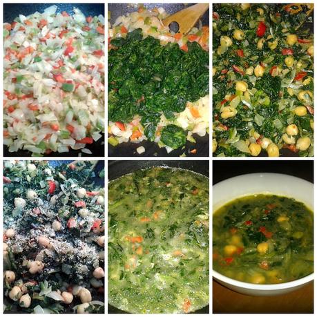 Potaje de Garbanzos con Espinacas • Sopa de Garbanzos con Espinacas